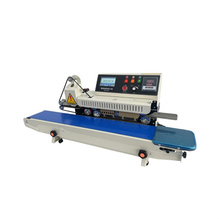 Automatic continuous plastic bag sealing machine with Coding