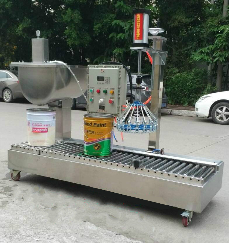 steel pail filling machine