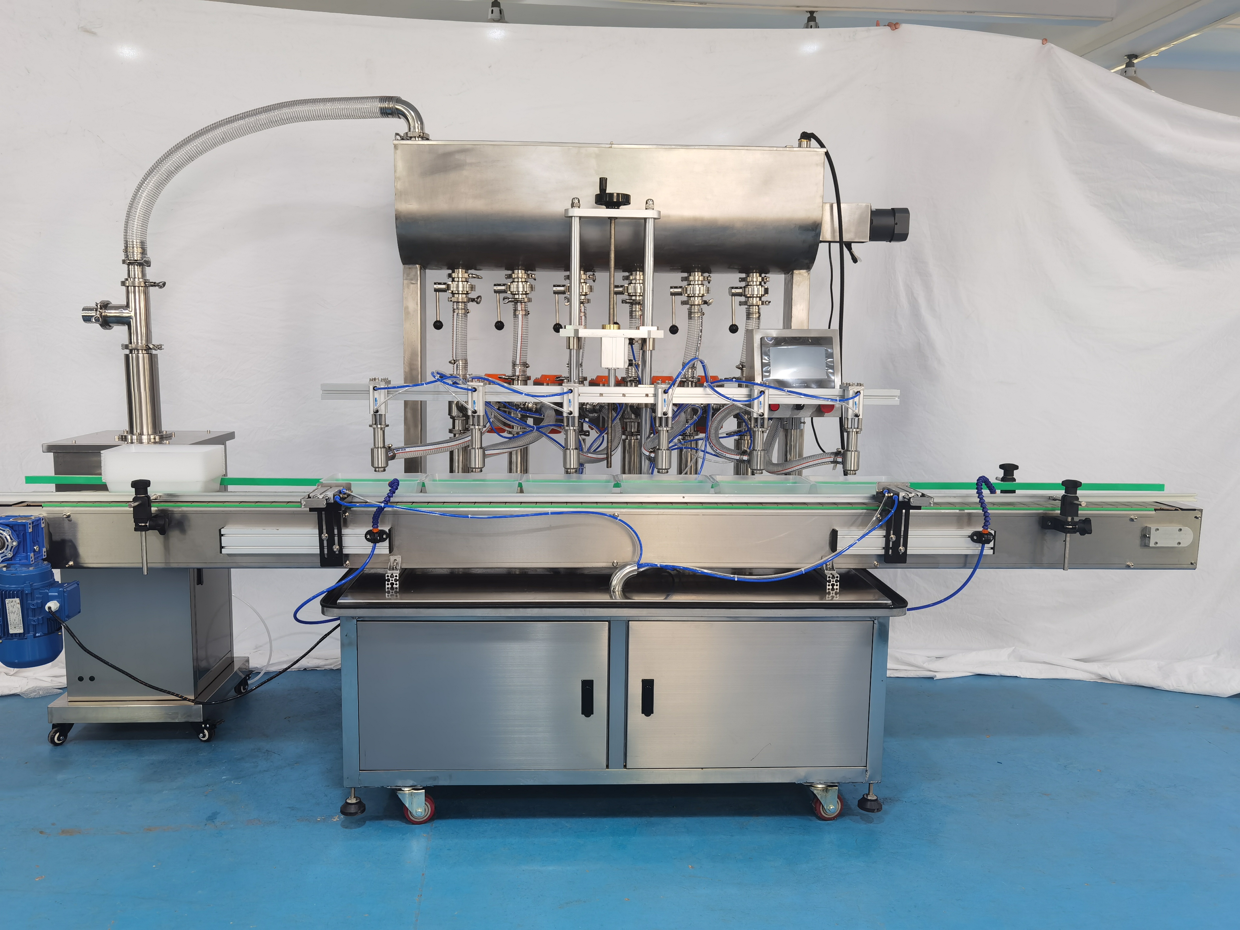 6 head sauce filling line